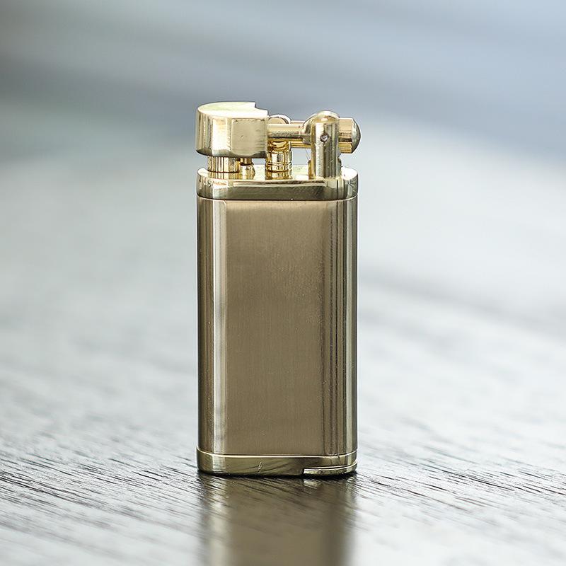 60° Flame Gold-Plated Metal Inflatable Personalized Gift Lighter