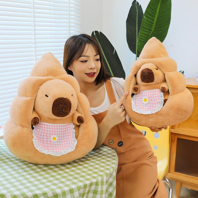 Creative capybara Baba nest doll Internet celebrity new kapibara plush pillow boys and girls funny gift