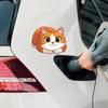 Мультфильм милый маленький толстый кот стекло автомобиля украшения украшения наклейки