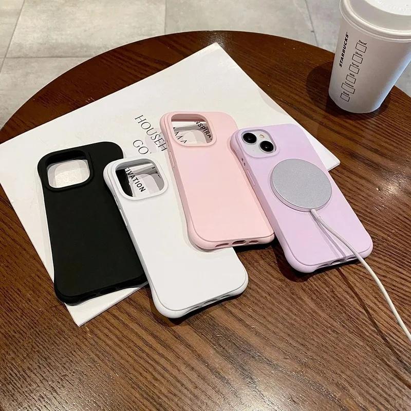 Funda Fashionable multi-color water ripple magnetic anti-drop phone case for iPhone 18, 17, 16, 15, 14, 13, 12 Pro Max,