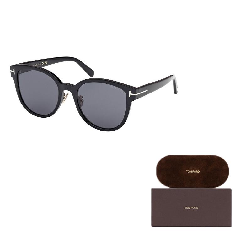 TF Mirror Leg Logo Cat Eye Sunglasses Unisex sunglasses Black FT1137K-5501A