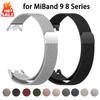 Stainless Steel for Xiaomi Mi Band 10 9 8 Strap Miband 9 Correa Bracelet Xiaomi Smart Band 10 9 8 Milanese Loop Accessories