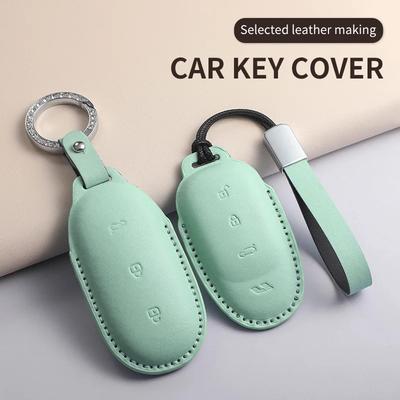 Чехол-чехол для автомобильного ключа из ПУ кожи для Lixiang L9 L8 L7 L6 Защита от царапин Корпус умного дистанционного ключа автомобиля Декоративные аксессуары