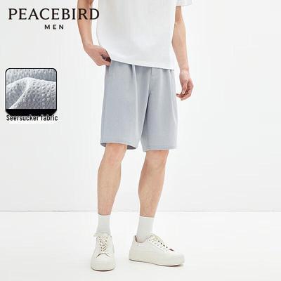 Мужские укороченные повседневные брюки из сирсакера Peacebird