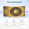 Egyptian Flower Art Theme Quick Dry Beach Towel Custom Name Text Print Large Sand Resistant Towel Beach Vacation