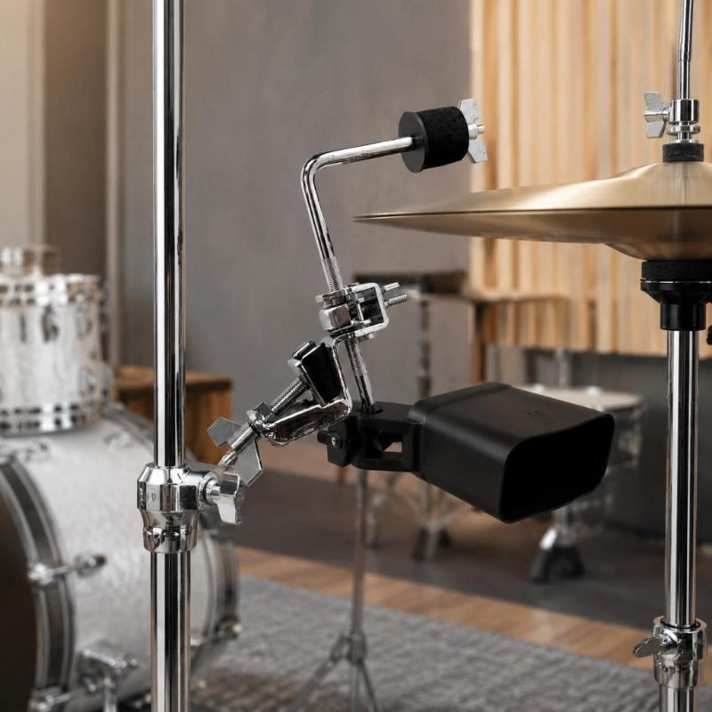 Крепление для ковбелла для барабанной установки Металлический зажим-адаптер с винтом-барашком Держатель стержня для репетиций, сценического использования и домашнего использования