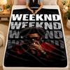 Flannel BlanketThe Weeknd Warm Soft Throw Blanket for Indoor Sofa Bed Living Room Use