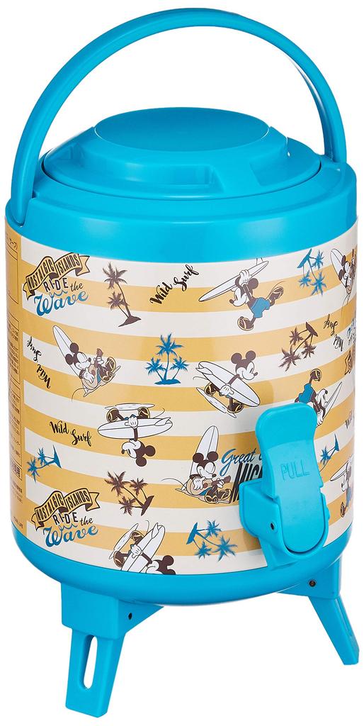 PEARL METAL Кувшин-резервуар Disney Кувшин для воды 3 л 1 бутылка типа с 2 чашками Микки Термальный/холодный Маус/Серф