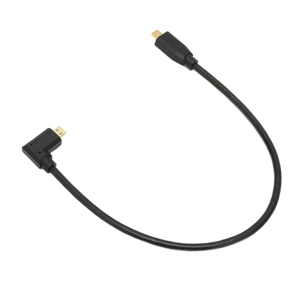 Кабель Micro HD Multimedia Interface 8K 60 Гц, правый угол, Micro HD Multimedia Interface, штекер-штекер, OD 4,0 мм