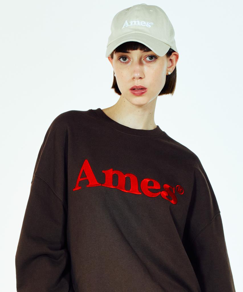 Кепка-бейсболка AMES-WORLDWIDE Базовый логотип Бежевая