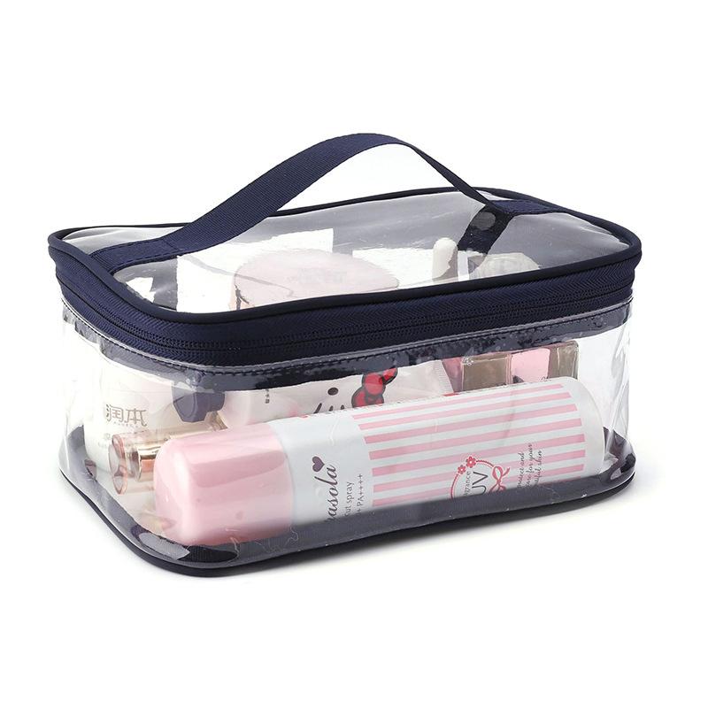 Thickening Transparent Toiletries Bag Waterproof Large Capacity Cosmetic Bag Household Traveling Portable Organizing Storage Bag