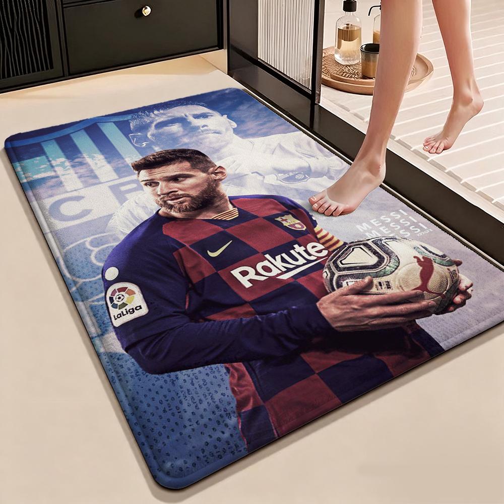 Football Legend Messi Carpet Living Room And Bedroom Mats Floor Mats Protective Pad Doormat Dormitory Decoration