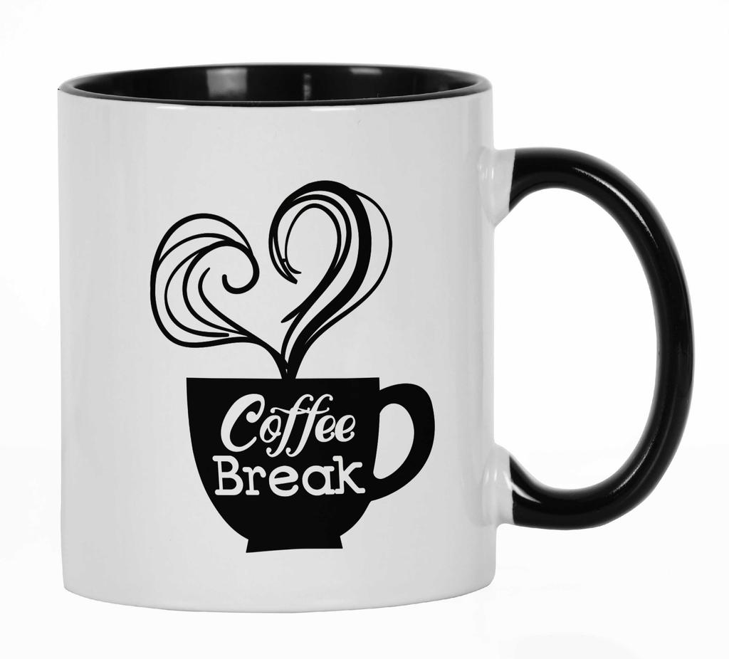 Inkdotpot Кофейная пауза 11 унций керамические кофейные кружки отлично подходят для коллег, начальников, подарков на кофе
