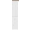 BODO Bookshelf White & Brown 82 x 40 x 173 cm Solid Pine Wood
