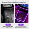 For Mercedes-Benz W214 E-Class Central Control Edge Crystal Light Frame E300 E260 Ambient Light Decorative Frame 2024-2026