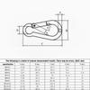 Spring Snap Carabiner M4 M5 M6 M8 304 Stainless Steel Climbing Safety Buckle Quick Link Lock Ring Hook High Quality Metal Buckle