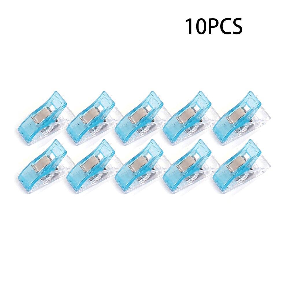 30/10pcs Multipurpose Sewing Clips Colorful Plastic Craft Quilting Patchwork Knitting Safety Clamps Fabric Paper DIY Accessories
