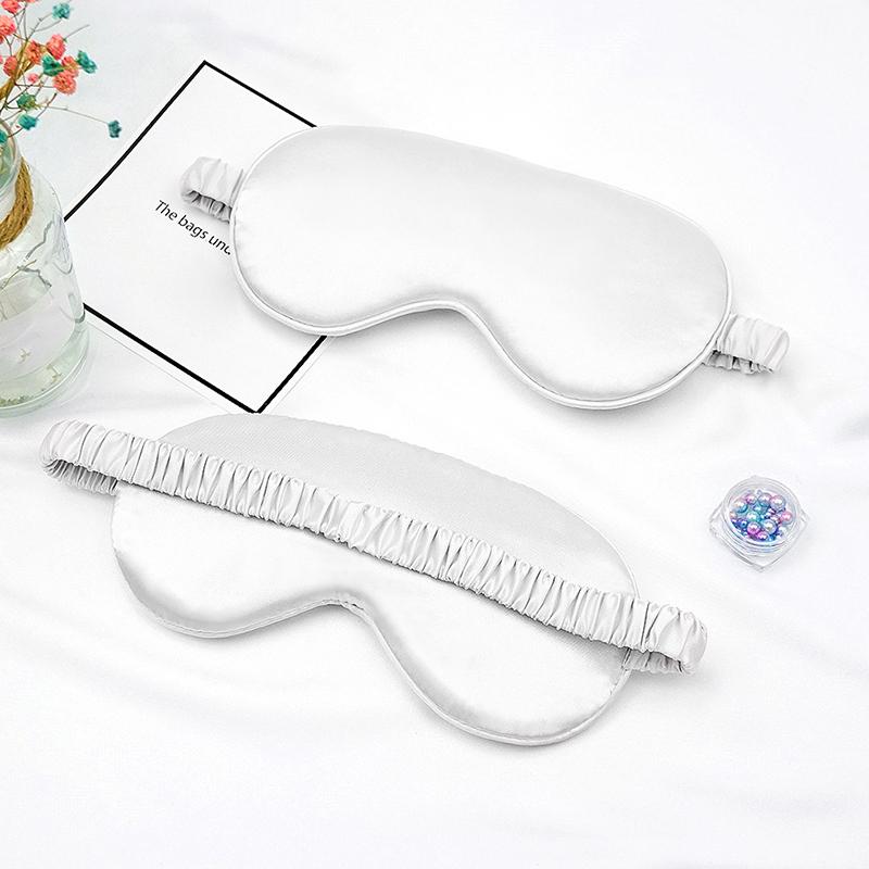 Eye Mask For Sleeping Silk Cover With Elastic Strap Effective Shading Blindfold For Women Men Travel Eyepatch Relax Eyeshade