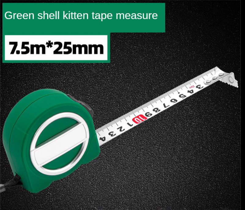 Флуоресцентная рулетка, утолщенная, прозрачная, линейка для столярных работ, из высокоуглеродистой стали, измерительная лента для измерения расстояний