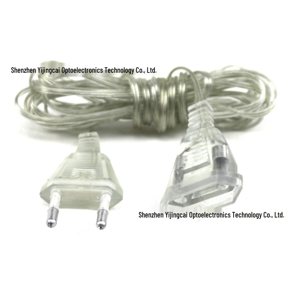 3-метровая светодиодная гирлянда-бахрома с вилкой и удлинительным шнуром