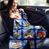 1pc Donald Duck & Friends Character Print Blanket Home Decor, Couch Throw, Outdoor, Gift for Friends, Flannel, Bedroom, Living Room, Travel