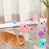 Игрушка для кошек, милая форма мыши с колокольчиком, игрушка для кошек, плюшевая интерактивная игрушка для кошек