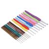 16 Pcs Crochet Hook Set Portable Comfortable Plastic Handle Thick Thin Crochet Needle Set