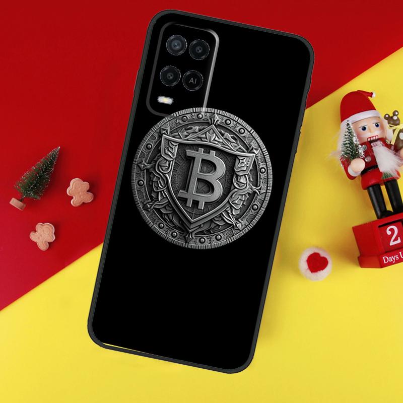 Чехол для Bitcoin BTC для Oppo A78 A98 A18 A38 A58 A5 A6 Pro A54 A74 A94 A17 A57 A80 A60 A40 A96 A76 A16 A15