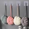 Pumpkin Shape Bath Sponge Gentle Cleanse Scrubber Mesh Pouf Bath Ball