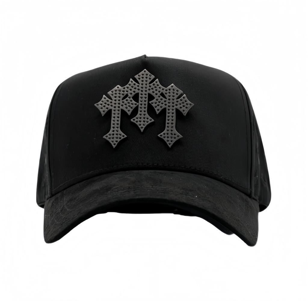 High Quality 5-Panel Curved Brim Baseball Cap with Rhinestone Embellishments Terry Fabric Dobby Style-Sporty Unisex Adult Hat