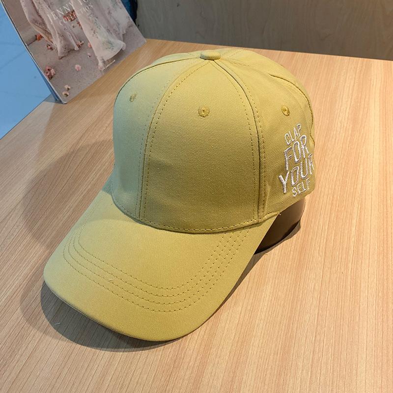 Fashion Hat Cap Men's Hip Hop Wind Spring and Summer New Side Letter Embroidered Cap Women's Sunscreen Baseball Cap