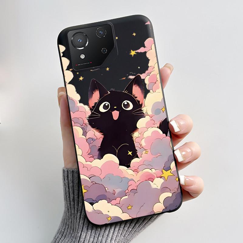 Чехол для Asus ROG Phone 8 Phone8 ROG8 Pro Чехол Роскошный Дракон Милый Крутой Мальчики Девочки Тонкий Черный Матовый Мягкий ТПУ Защитная Задняя Крышка