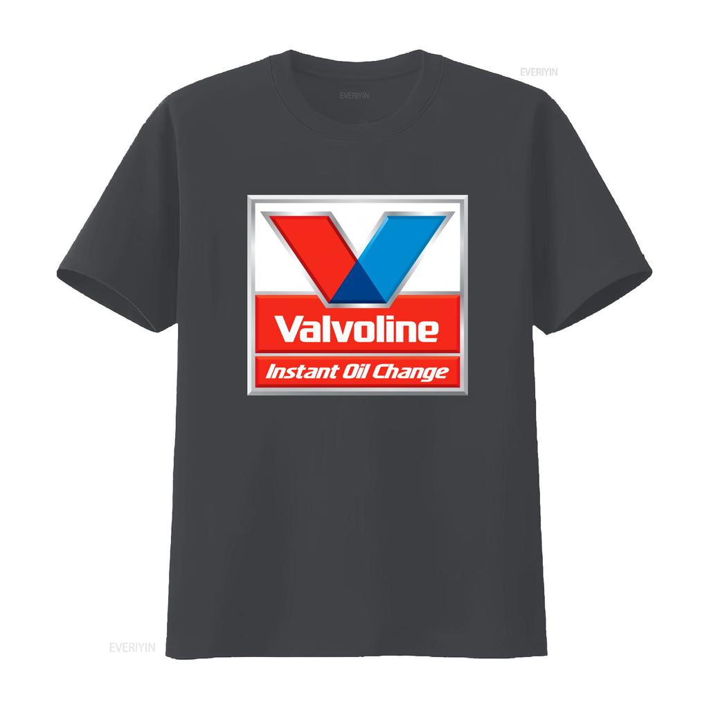 Футболка Valvoline для мгновенной замены масла, повседневная, винтажная, стираная, для ежедневного ношения, унисекс, дышащая, дизайнерская одежда