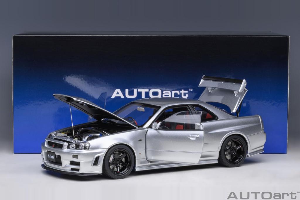 AUTOart Nismo R34 Silver Finished Product 1/18 GT-R Z-tune Z-tune