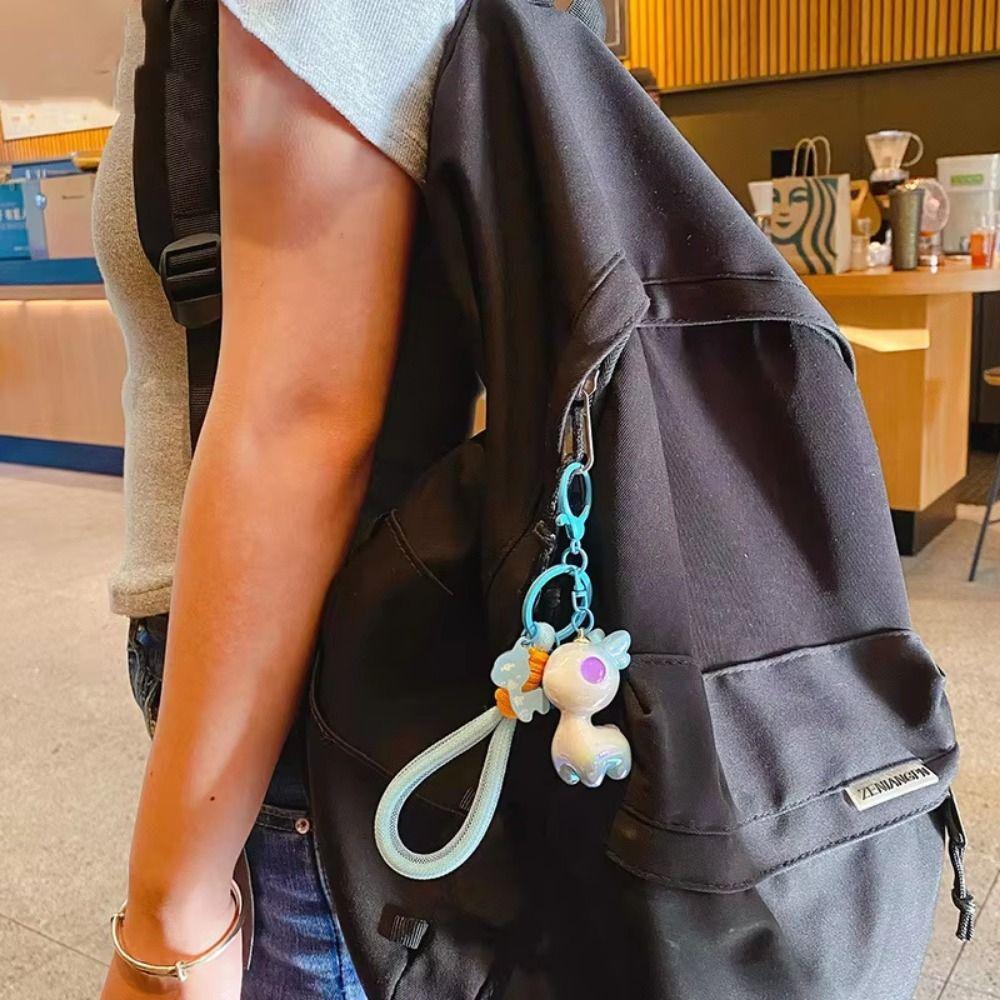 Брелок в виде оленя из мультфильма «Пятнистый олень», кукла, сумка, кулон, модный брелок для автомобиля, школьный портфель