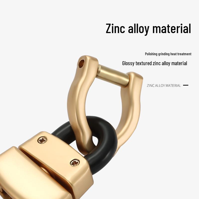 Брелок Cabron Universal из цинкового сплава с маленькой подковообразной пряжкой, идеально подходит для всех сумок для ключей