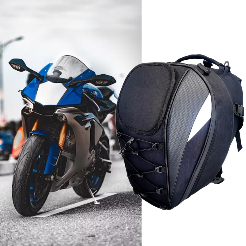 Motorcycle Tail Bag Helmets Storage Multipurpose Rear Seats Riding Backpack Large Capacity Waterproof for Daily Commute