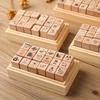 Изысканная Повседневная Жизнь 18 Штук Набор Печатей Из Бука Для DIY Журнала Декоративные Материалы Штамп Деревянная Коробка Штамп Для Коллажа Подарок
