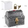 Adventurous Treasure Box Decorative Vintage Chest with Lock Antique Color Treasures Collection