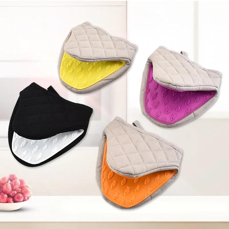 1шт силиконовые антиожоговые рукавицы для духовки высокотемпературные перчатки держатель для микроволновой печи Handschoen зажимы для рук кухонные принадлежности