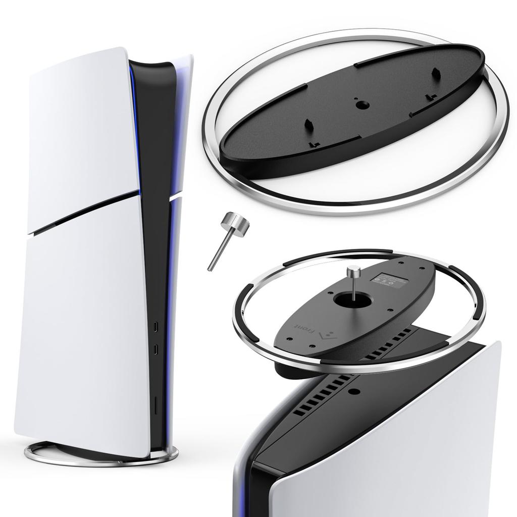 MoKo PS5 Stand for Pro Vertical Stand Prevents the Main Unit from Falling Improved Heat Radiation Stability Function ABS Zinc Alloy Stainless Steel