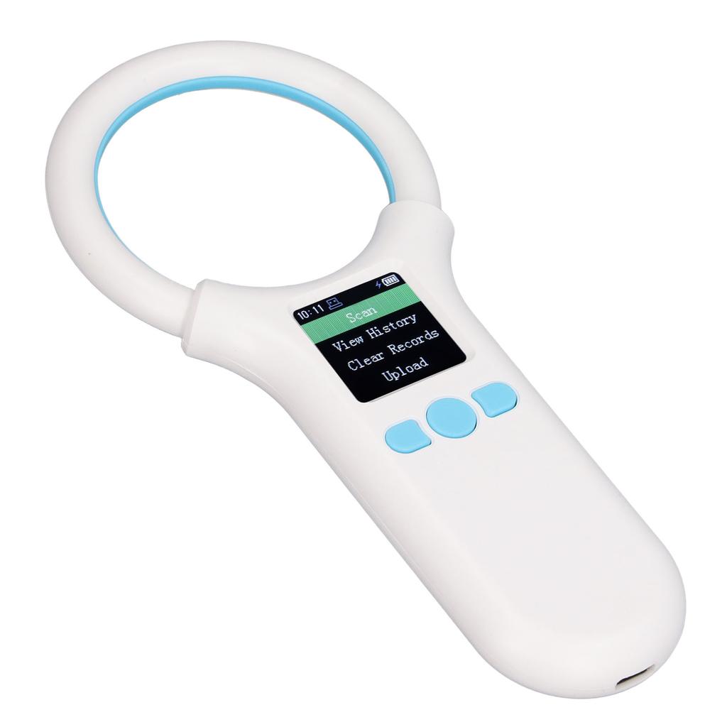 Считыватель бирок для животных, портативный сканер микрочипов для домашних животных, 134,2 кГц, 125 кГц, зарядка через USB