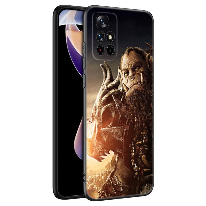 The World of Warcraft Black Silicone Phone Case For Xiaomi Redmi Note 10 11 11S 12 13 4G 8 9 11T Pro 5G Plus 8T 9S 10S 12S
