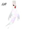 Halloween Garden Atmosphere Lights 47 Inch Hanging Ghost Windsock with LED Lights Luminous Flying Ghosts Front Door Decor Flag Wind Socks for