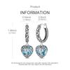 925 Sterling Silver Earrings Women Zirconium Sparking Tree of Life Drop Earring For Anniversary Wedding Jewelry Gifts