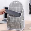 Wall Mounted Hanging Bag Cotton Linen Hanging Organizer For Sundries Cosmetic Storage Pocket Door Back Hanging Bag Home Decor