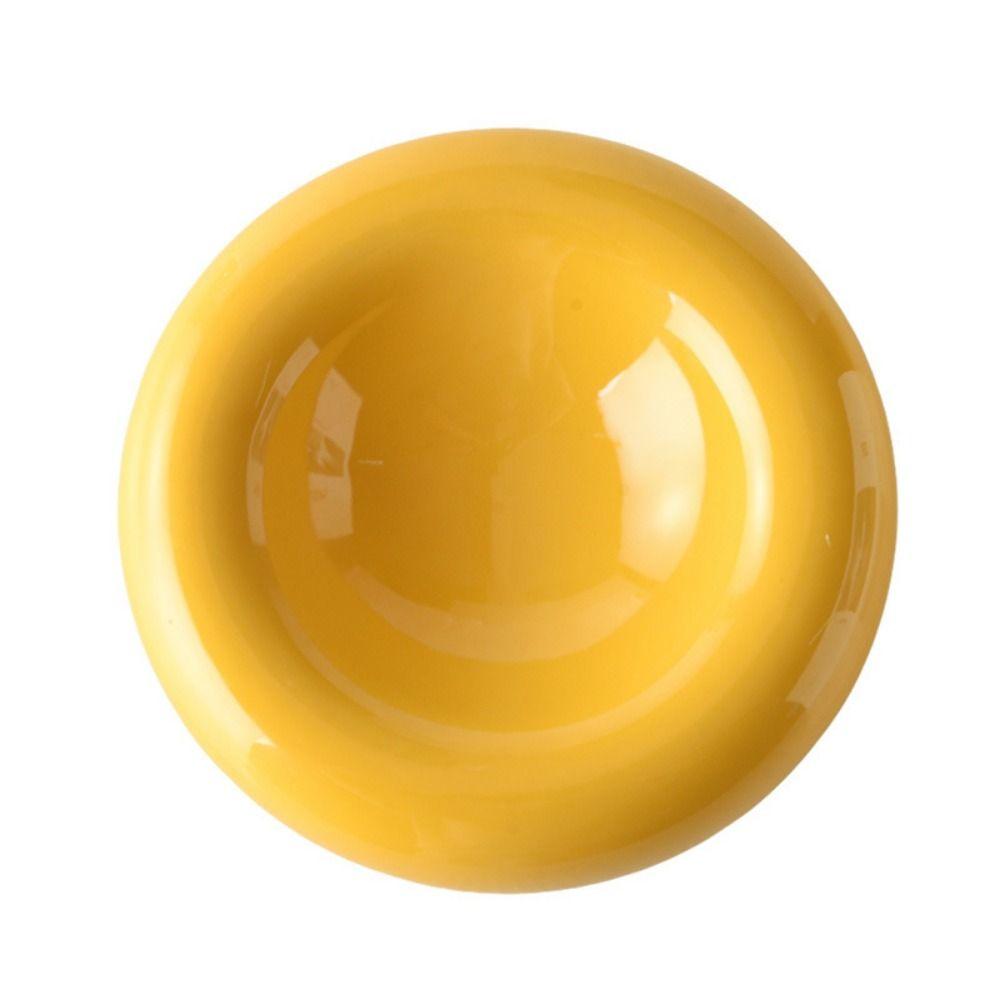 High-Aesthetic Ceramic Cat Bowl Wide Opening Pet Food Bowl Minimalist Donut-Shaped Cat Bowl Home