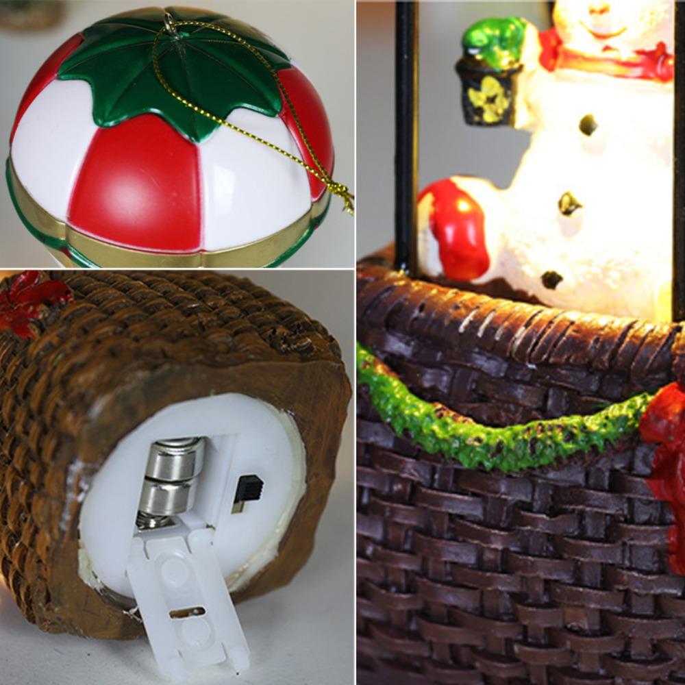 Рождественские светящиеся украшения, Санта-Клаус, снеговик, воздушный шар с LED-подсветкой, украшения для рождественской елки, детская игрушка, новогодний подарок