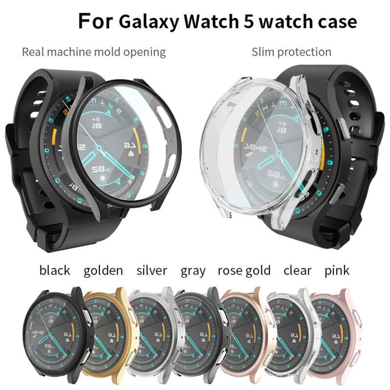 Мягкий чехол для Galaxy Watch 5 40 мм 44 мм Тонкий легкий ТПУ чехол для Galaxy Watch 5 40 мм 44 мм Защитный бампер для Sh