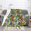 Parrot Bird Blanket Flannel Decoration Too Many Squad Portable Home Bedspread